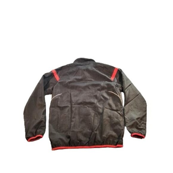Manchester United Windbreaker Men Sz S MUFC Full Zip Black Red Soccer Sportswear - Picture 7 of 7